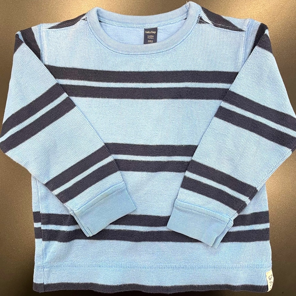 Baby Gap Blue Striped Toddler Sweater